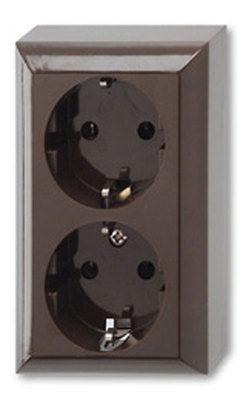 REV Ritter 0510072777 – Doppia Presa Schuko Planoluxe – Montaggio A Superficie, Bianco – 16A 250V