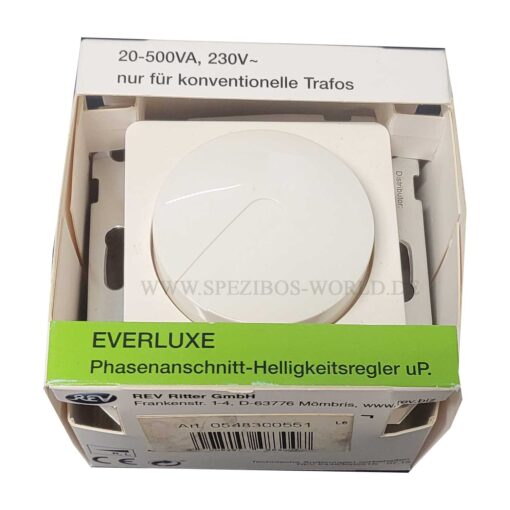 REV Everluxe Dimmer für konventionelle Trafos weiß