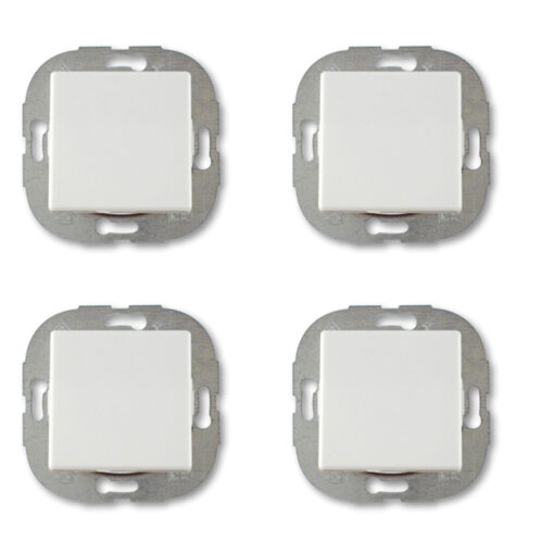 Düwi REV Standard Quadro Aus-/Wechselschalter - Set Schalter 4 Stück weiß
