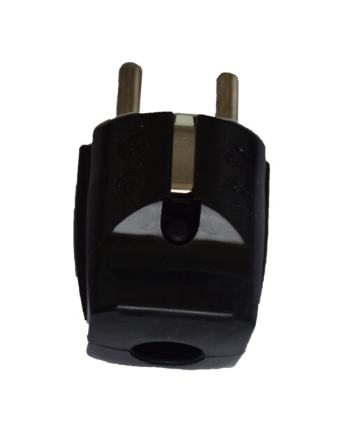 44095L Inter Union Stecker Schutzkontaktstecker schwarz