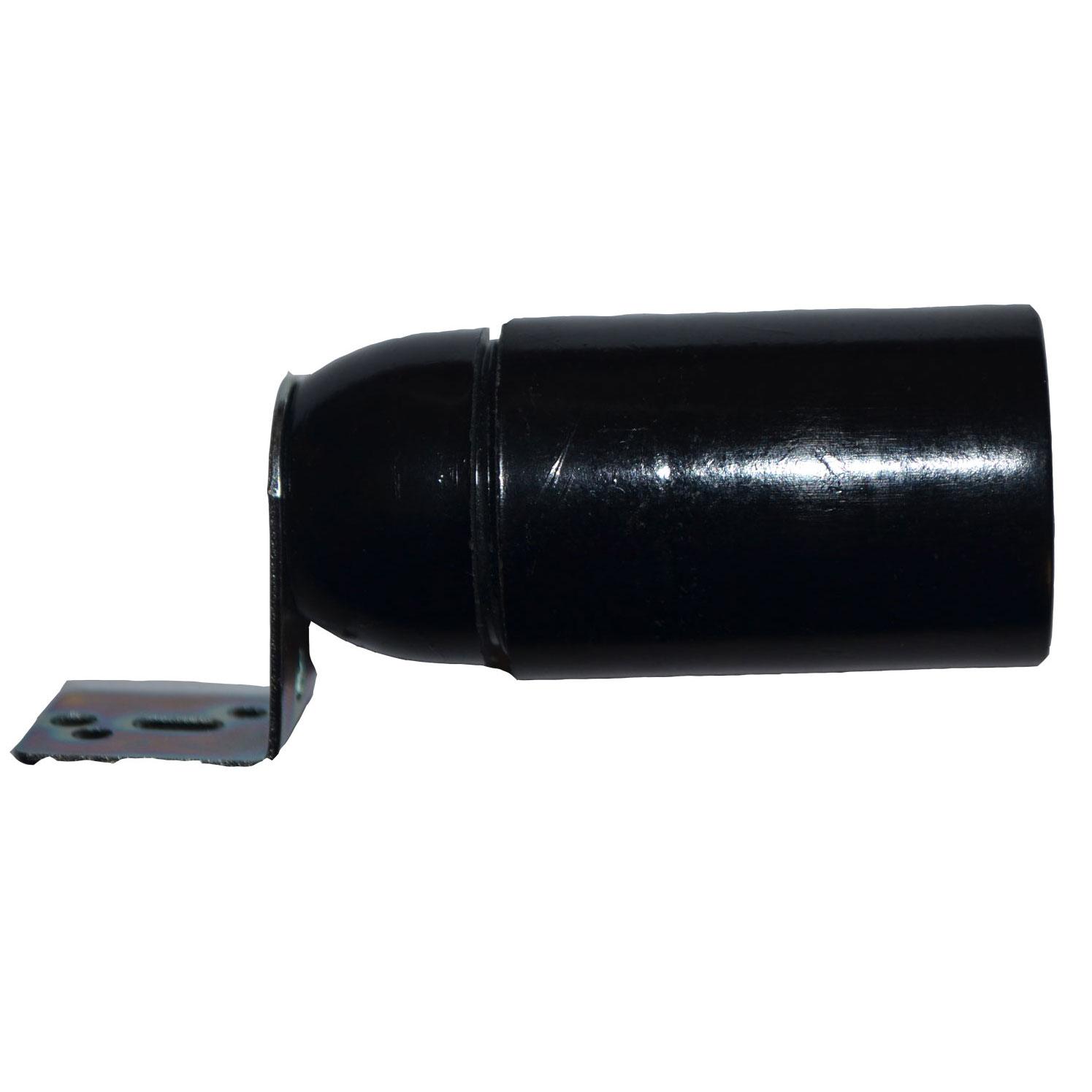 Kopp Isolier Fassung E27 Isolierstoff  schwarz glatter Mantel Lampenfassung e27 