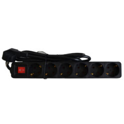 UNITEC Steckdosenleiste 6-Fach mit Schalter, 1.4 m, schwarz