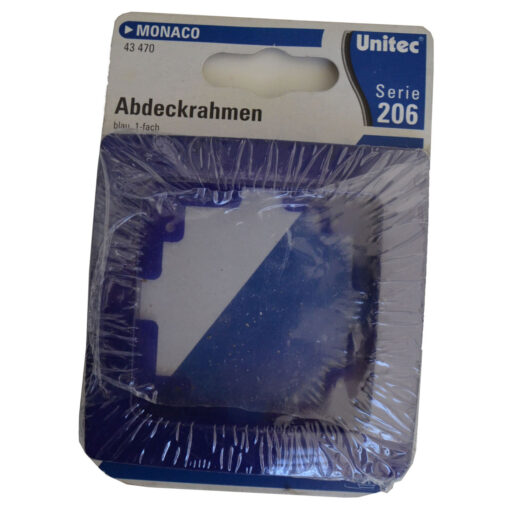 Unitec Serie 206 Monaco 1-Fach Rahmen , blau