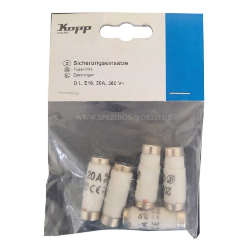 Kopp Neozed Schmelzsicherung DL E16 , 20 A, 5 Stück