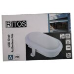 Ritos LED Oval-Außenleuchte , Armaturleuchte , 10 W weiß