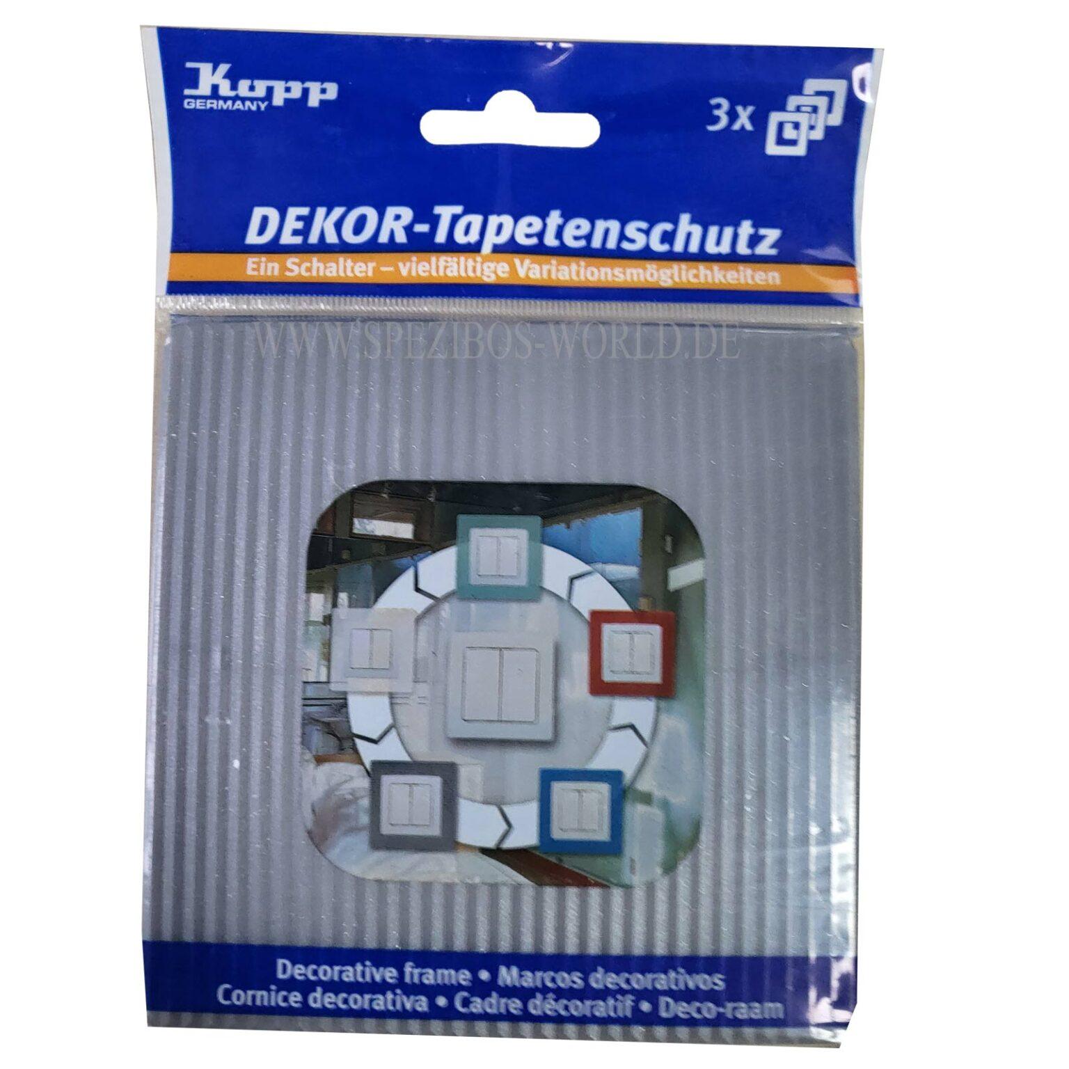 Kopp Dekorrahmen 1-Fach Blau | Hochglanz Rahmen Für Schalter - 3er Pack