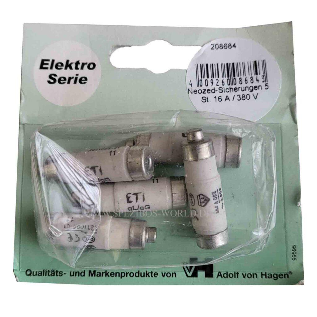 10 Fusibles NEOZED D01/D02 - Inserts Céramique Pour Sécurité électrique, 220-400V, Par ETI.