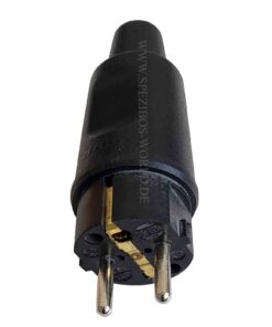 Kopp Schutzkontakt-Vollgummistecker für Kabelquerschnitt bis 3×2,5mm²