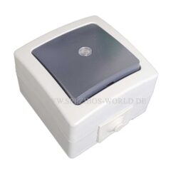 Kopp Nautic Aufputz Taster mit Linse, IP44, grau