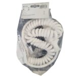 Spiral-Verlängerungskabel 16A weiß, dehnbat bis 2,5 m