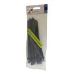 Kabelbinder wiederverschließbar 200 x 7.6 mm, schwarz , 25 Stück